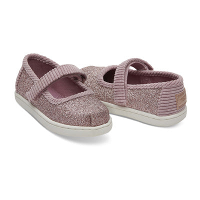 Toms ROSE GLOW GLIMMER TINY TOMS MARY JANE FLATS 10012565