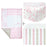 Perlim Pin Pin Crib Set 4pc Pink Tape UP5100-4