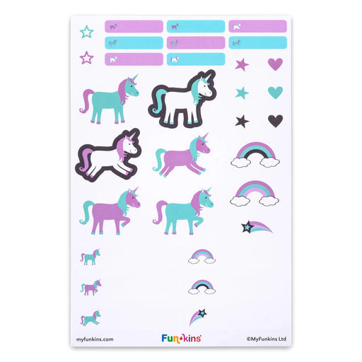 FunKins Peel & Stick Labels - Unicorns