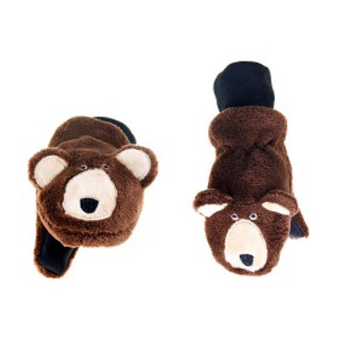 Flapjack Kids Puppet Mittens Brown Bear-Toddler/Youth