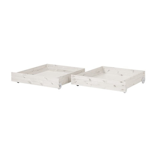 FLEXA 2 Drawers for CLASSIC Bed 200cm White Washed