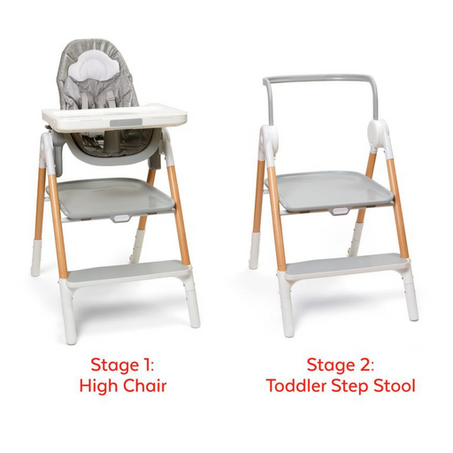Skip Hop Sit-To-Step High Chair Grey/White