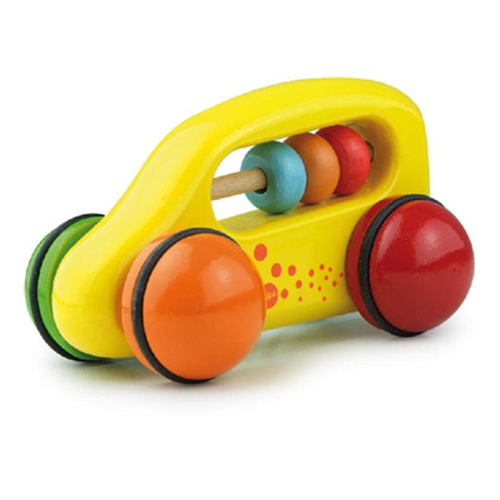 Vilac Vehicle Abacus Car Yellow - CanaBee Baby