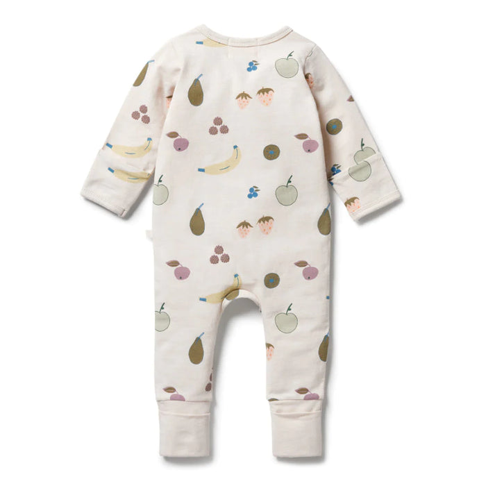 Wilson & Frenchy Organic Zipsuit with feet - Fruity