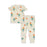 Silkberry Bamboo Short Sleeve Pajama Set - Pixel Jelly Print