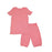 Silkberry Baby Bamboo Short Sleeve Top & Shorts Pajama Set - Pink Lemonade