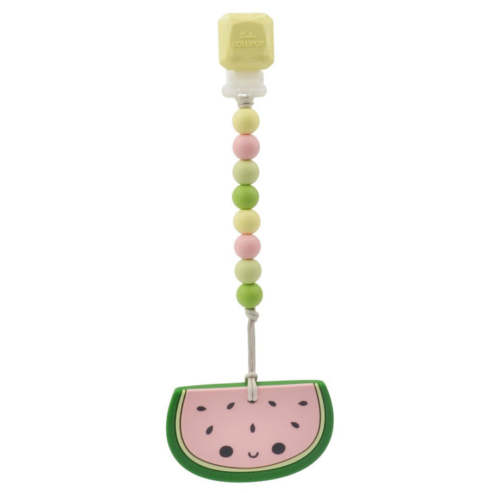 Loulou Lollipop Silicone Teether Set - Watermelon