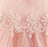 Doe A Dear Floral Embroidered Sheer Dress - Pink