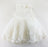 Doe A Dear Floral Embroidery Organza Tulle Dress - White