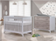 Natart Tulip Metro Convertible Crib and 3 Drawer Dresser XL - White/Sand -  MARKHAM STORE PICKUP ONLY