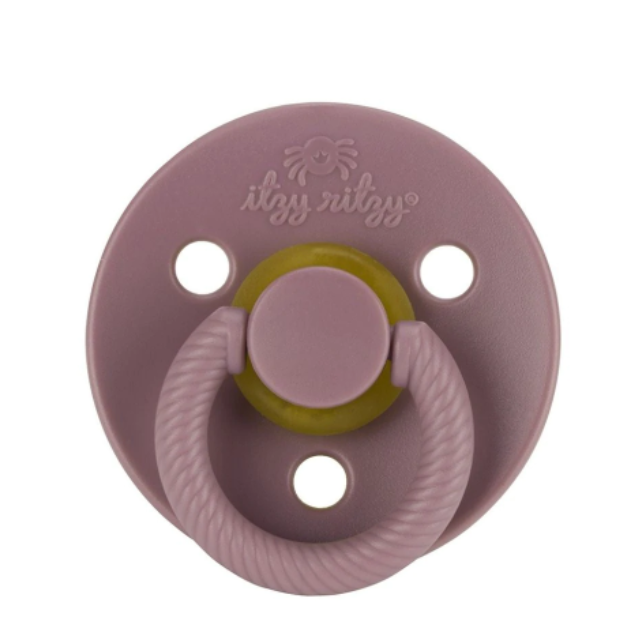 Itzy Ritzy Soother Natural Rubber Pacifier 2pk - Lilac & Orchid