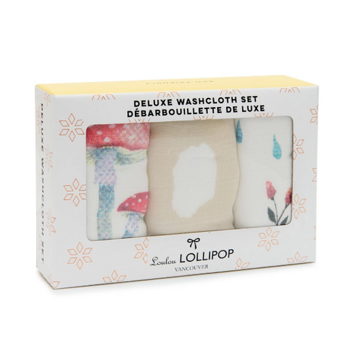 Loulou Lollipop Washcloth 3pk - Woodland Gnome