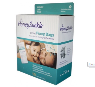 Honeysuckle Breastmilk Pump Bags 50pk — CanaBee Baby