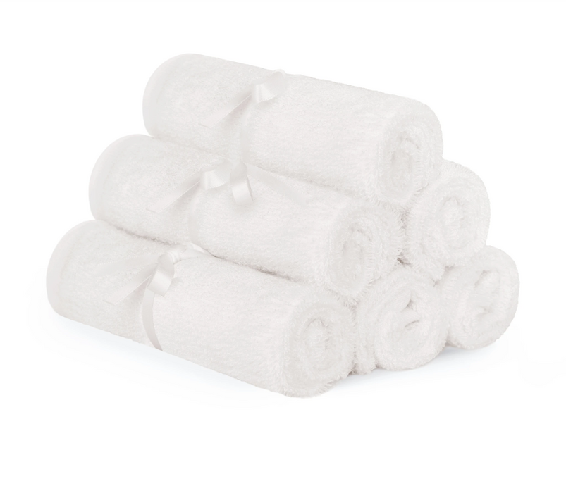 Natemia Premium Washcloths White