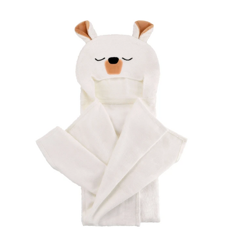 Natemia Bamboo Hooded Towel Polar Bear