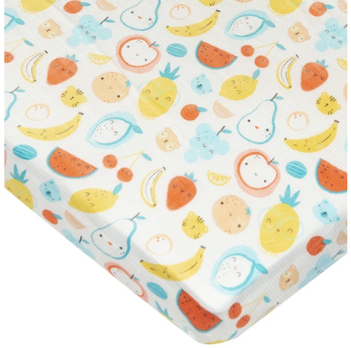 Loulou Lollipop Fitted Crib Sheet - Cutie Fruits
