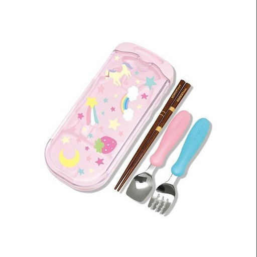 Edison Mama Portable Utensils Set with Case (Pink)