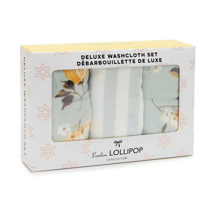 Loulou Lollipop Washcloth 3pk - Wild Rose