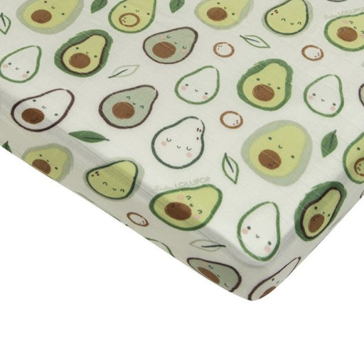 Loulou Lollipop Fitted Crib Sheet - Avocado
