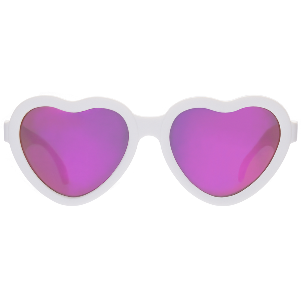 Babiators Polarized Sweetheart Sunglasses - White 0-2Y