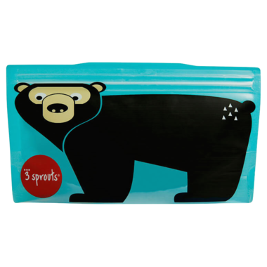 3 Sprouts Reusable Snack Bag Bear
