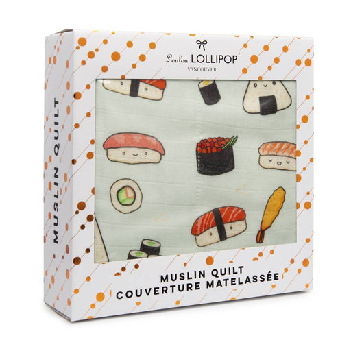 Loulou Lollipop Muslin Quilt - Sushi