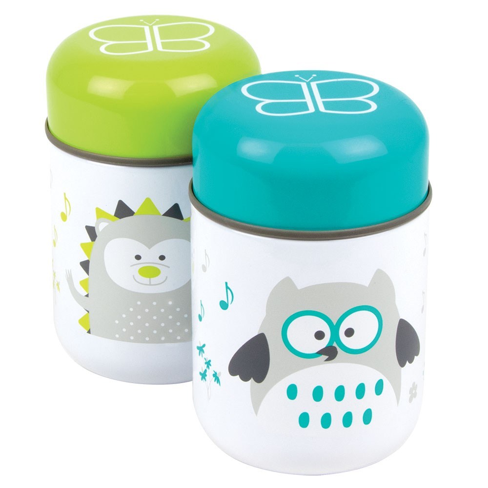 Bbluv Foöd Thermal Food Container with Spoon - Lime