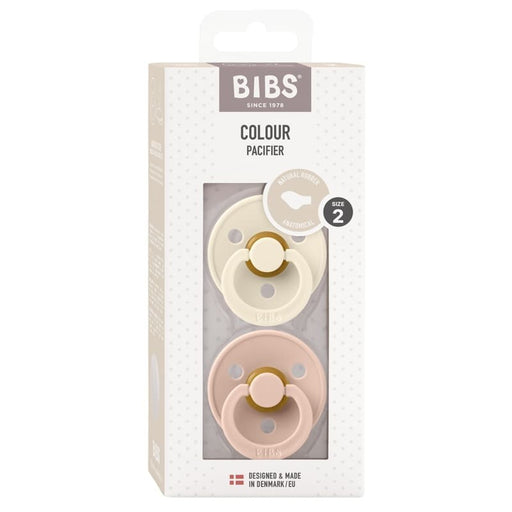 Bibs Anatomical Pacifier Ivory/Blush 6-18M