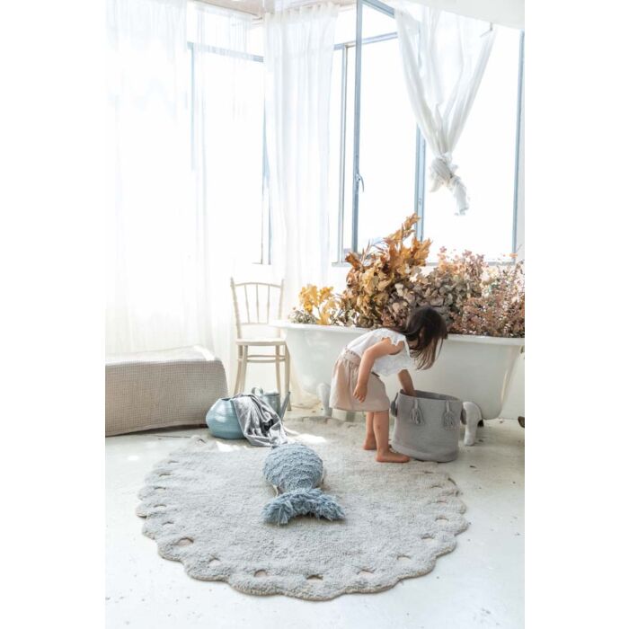 Lorena Canals Washable Rug Pine Cone - Pearl Blue