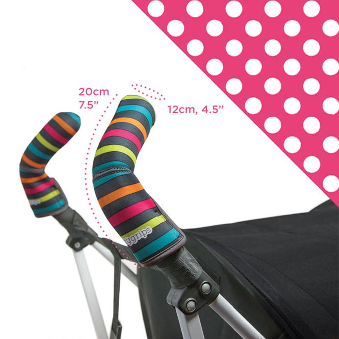 Choopie CityGrips Double Bar - Polka Dots Pink - CanaBee Baby