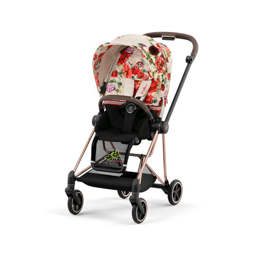 Cybex Mios3 Stroller - Rose Gold Frame w/ Spring Blossom Light Seat