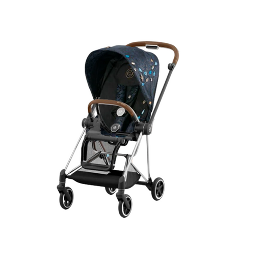 Cybex Mios3 Stroller - Chrome Brown Frame w/ Jewels of Nature Seat