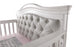 Pali Diamante Forever Crib with Grey Vinyl Panel - Vintage White (Markham Store Pick Up Only)