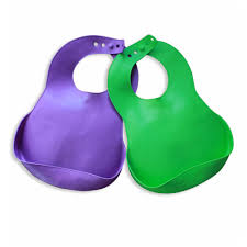 Vital Baby Easy Clean Bibs 2pk Purple/Green 43106