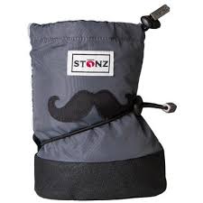 Stonz Booties - Moustache Black-Grey S