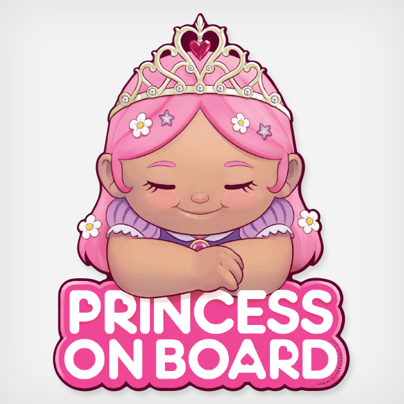Oliver's Labels Princess On Board