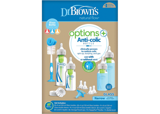Dr Brown's Options + Glass Bottle Narrow-Neck Gift Set SB06003