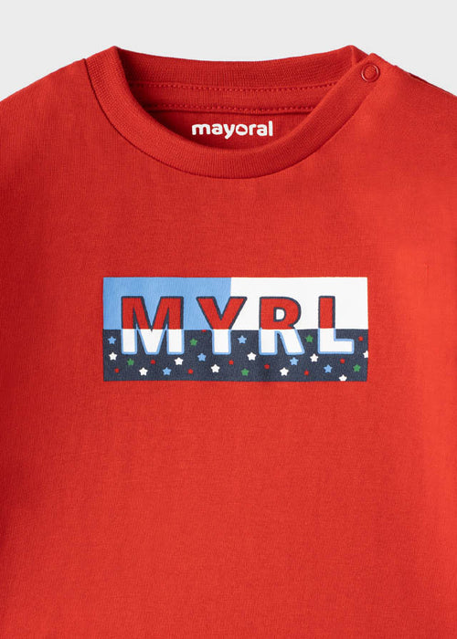 Mayoral Long Sleeve Basic T-shirt - Rojo (108-48)