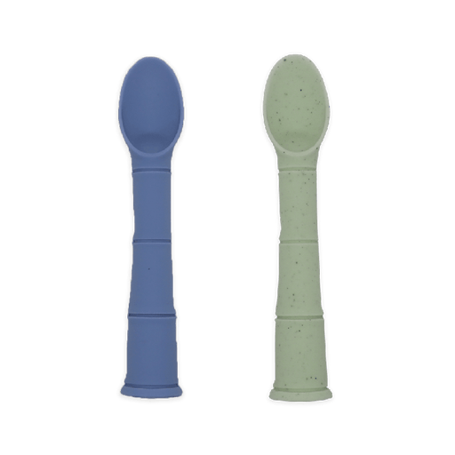 Kushies Silipop Spoons 2pk - Blue/Green