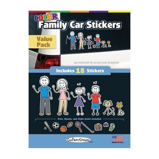Family Sticker Cool Family Colour 18pcs