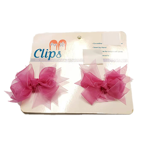 Wee Squeak Clips for Shoes & Hair - Pink Bow