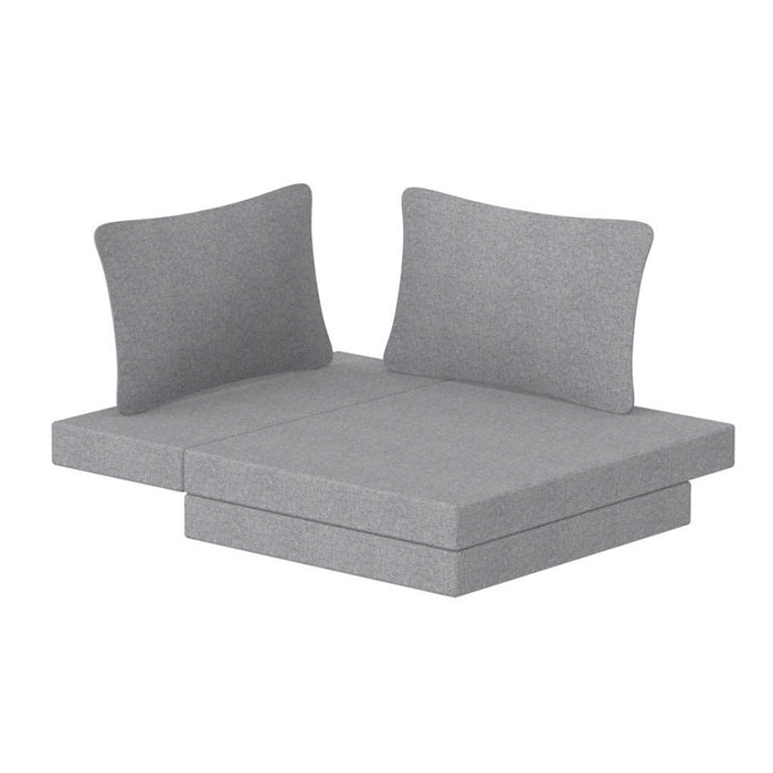 FLEXA WHITE Foam Mattress with Cushions - Light Grey