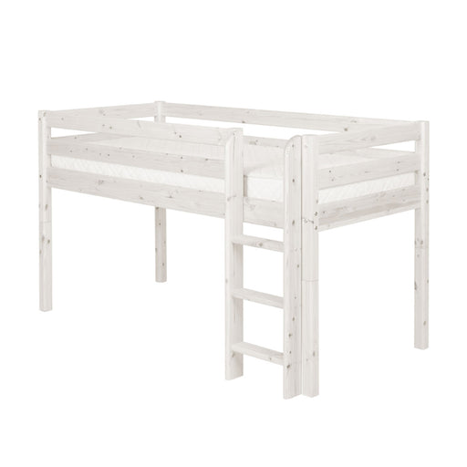 FLEXA CLASSIC Mid-High Bed - White Washed (Markham In store pick-up Only)