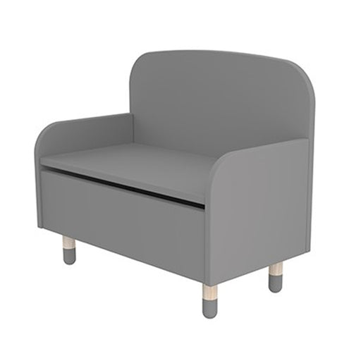 FLEXA PLAY Storage Bench with Backrest - Urban Grey
