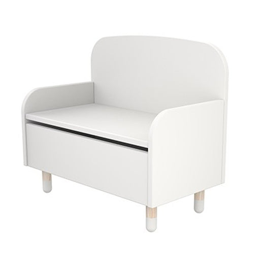 FLEXA PLAY Storage Bench with Backrest - White