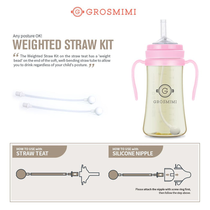 Grosmimi Weighted Straw Kit