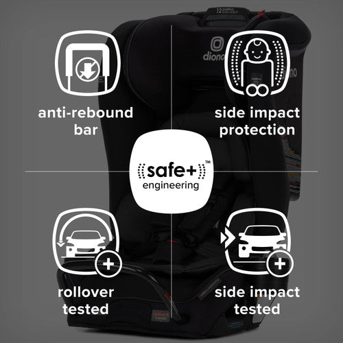 Diono Radian 3RXT Safe+ Convertible Car Seat - Gray Slate