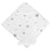 Kushies Hooded Bath Towel & Washcloth Set - Grey Scribble Stars (B568-607)