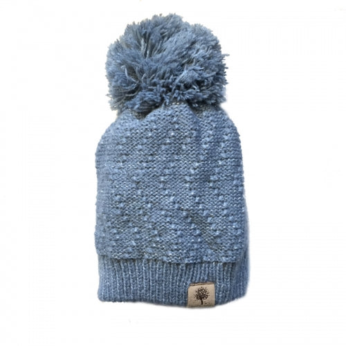 Bedford Road Knitted Hat With Metallic Thread Grey