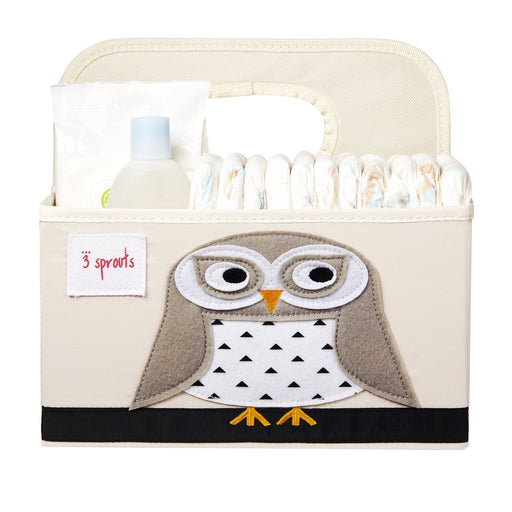 3 Sprouts Diaper Caddy Snowy Owl